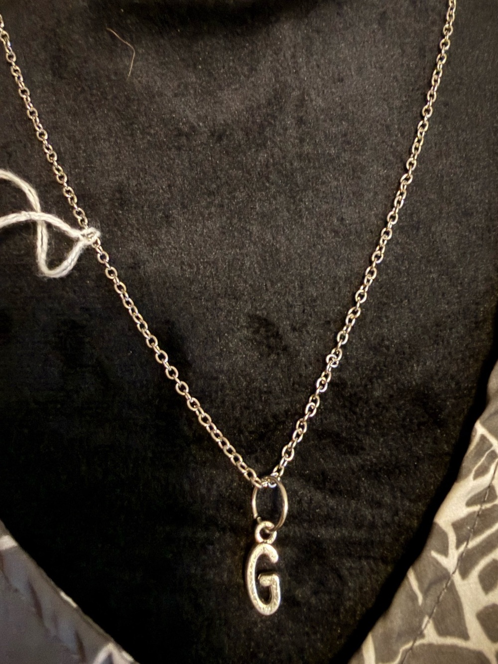 Dainty Silver Initial Charm Necklaces • Choose Letter Block Monogram Chain